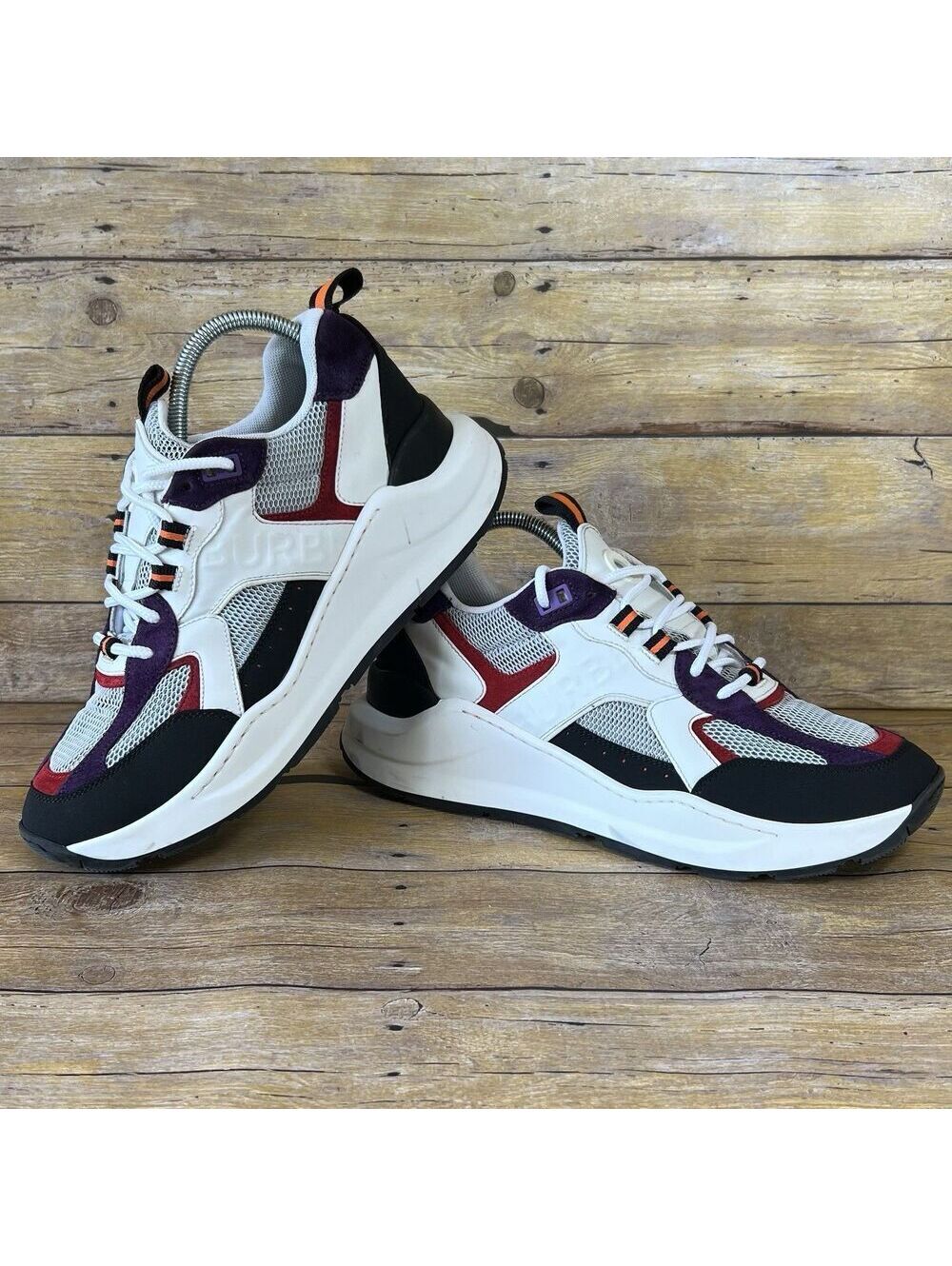 Burberry Men's Chunky Sneakers Size 9 EU 42 Multicolor Leather Mesh